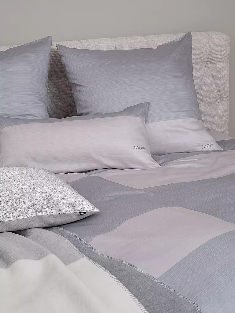 JOOP | Juego de cama de satén SPLIT 2x 70x90cm / 200x200cm Stone | 