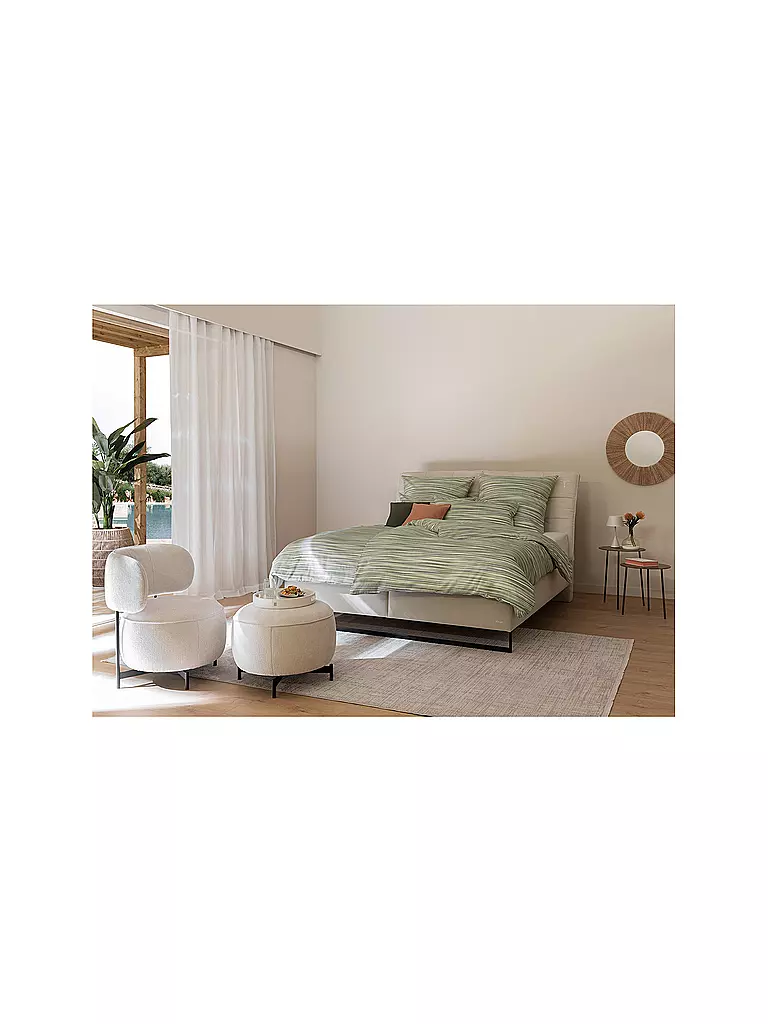 JOOP | Juego de cama de satén VIVID 2x 70x90cm/200x200cm Lima | Verde claro