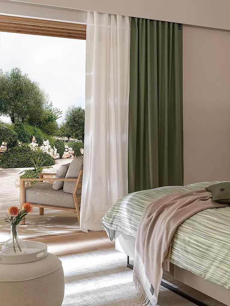 JOOP | Juego de cama de satén VIVID 2x 70x90cm/200x200cm Lima | Verde claro