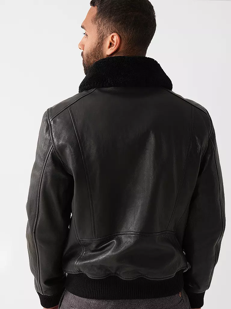 JOOP | Lederjacke AVIATOR AVIA | Negro