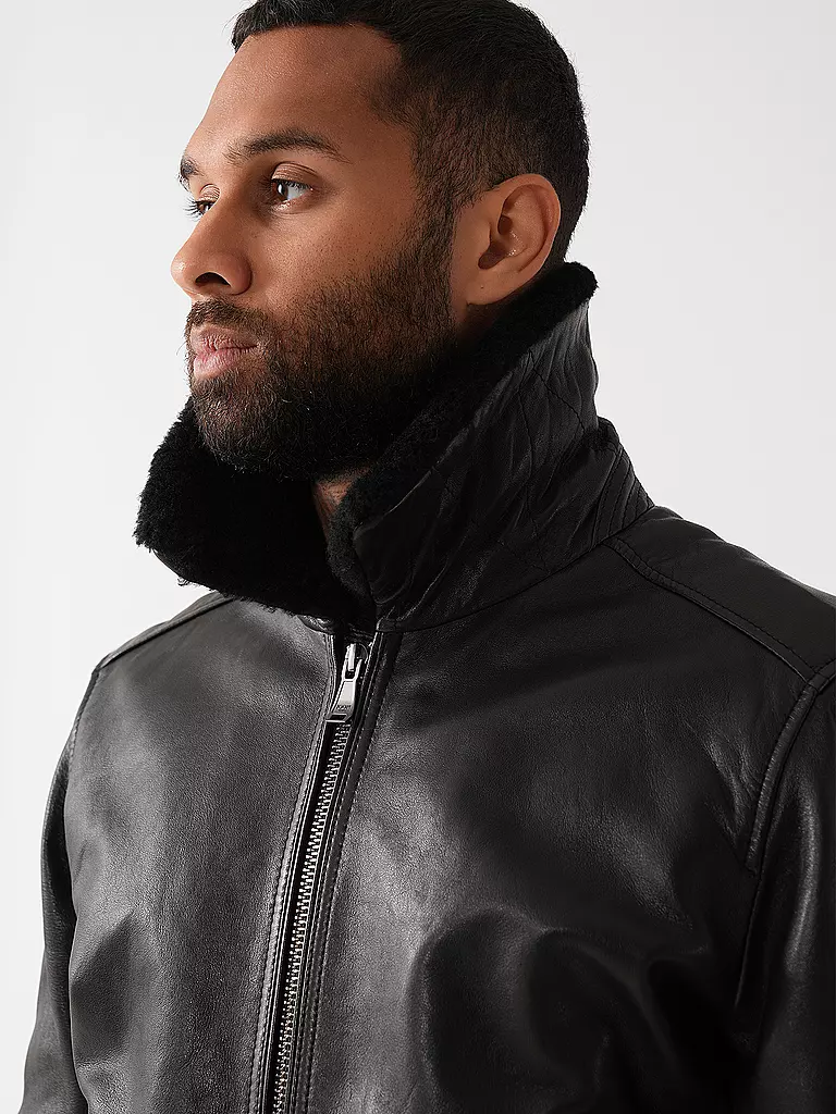 JOOP | Lederjacke AVIATOR AVIA | Negro