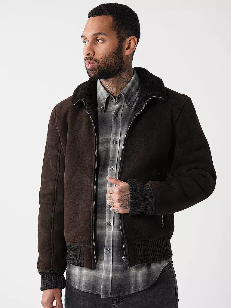 JOOP | Lederjacke RAZOR | Marrón