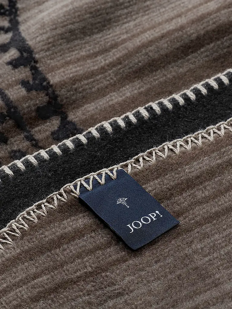 JOOP | Manta - Plaid 150x200cm JOOP! PAISLEY Stripes Negro | 