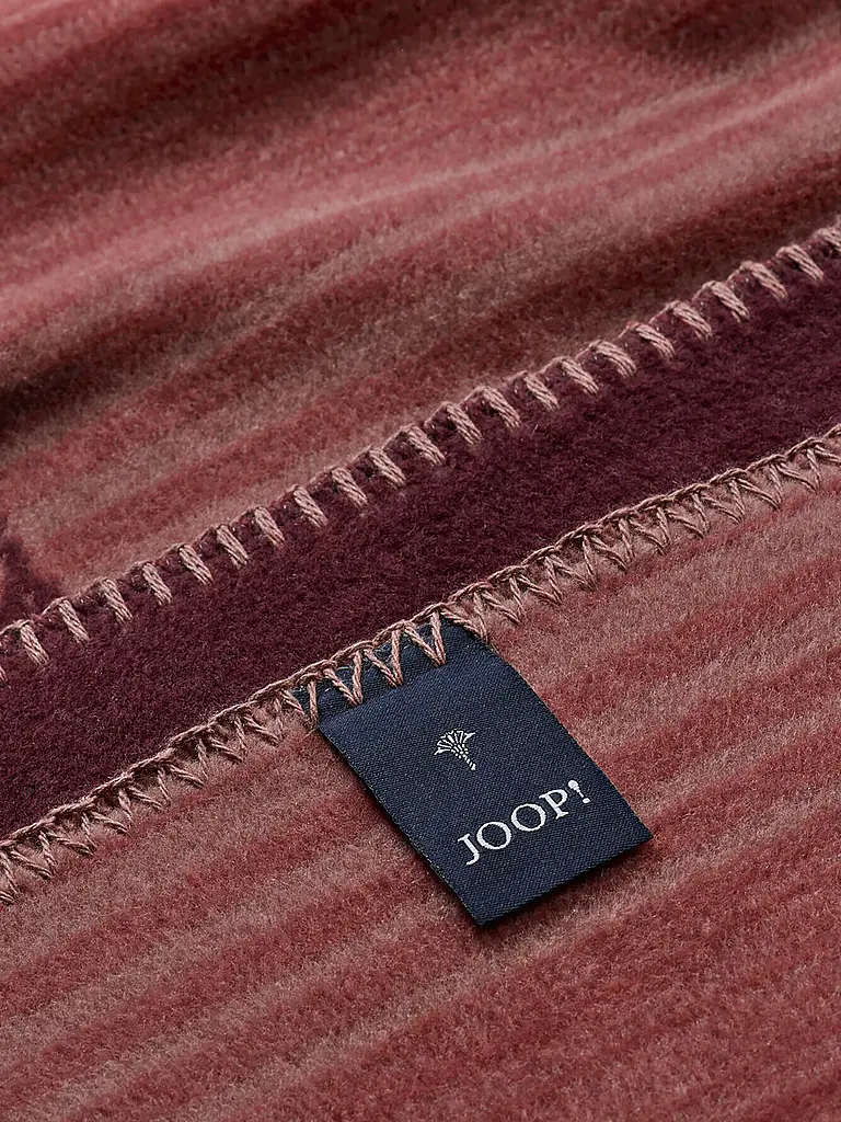 JOOP | Manta - Plaid 150x200cm JOOP! PAISLEY Stripes Rouge | 