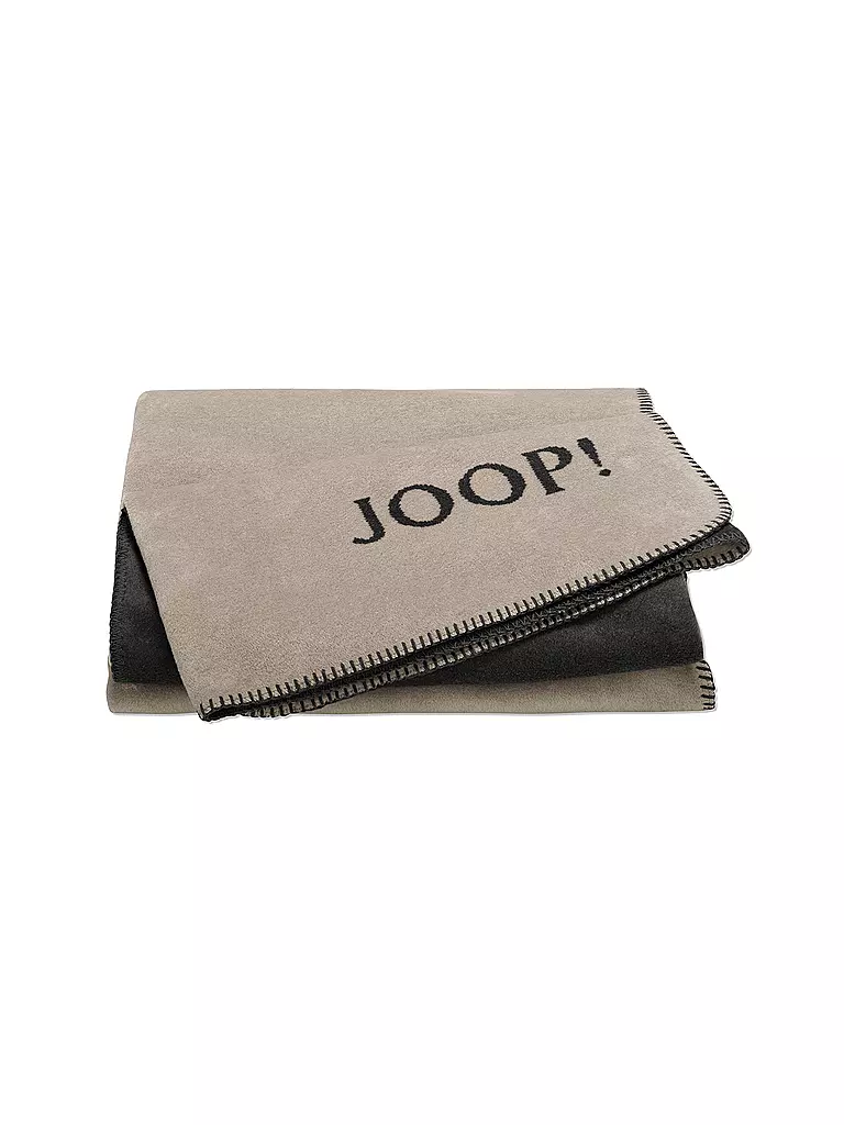 JOOP | Manta para el hogar - Plaid 150x200cm Uni Doubleface Piedra/Antracita | Gris