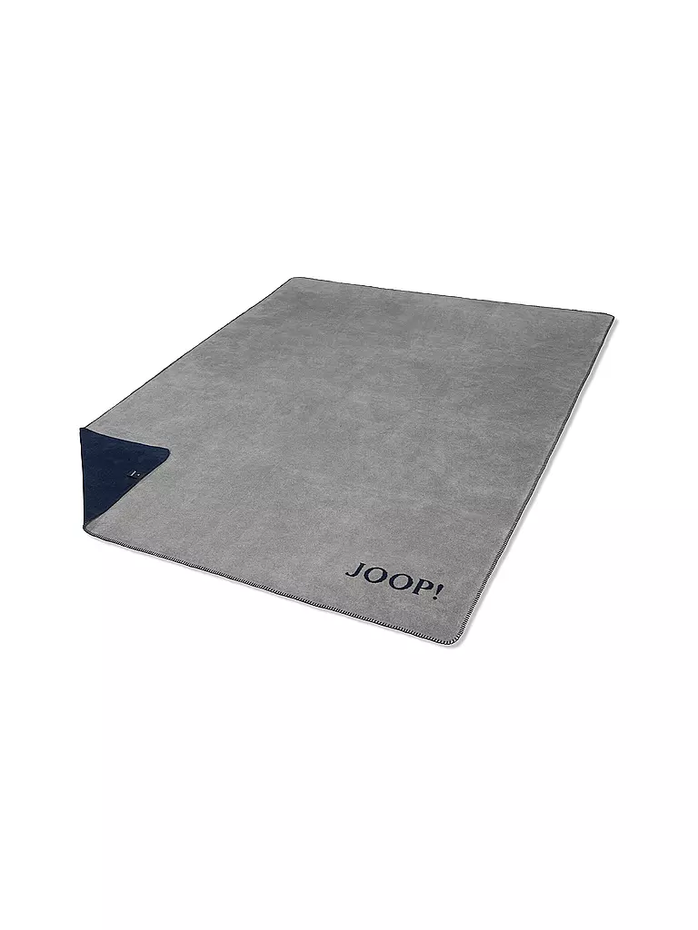 JOOP | Manta para el hogar - Plaid 150x200cm Uni Doubleface Plata/Navy | Plata