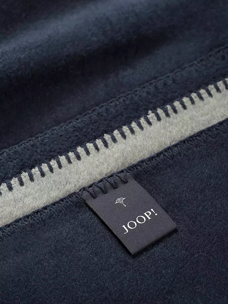 JOOP | Manta para el hogar - Plaid 150x200cm Uni Doubleface Plata/Navy | Plata