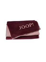 JOOP | Manta para el hogar - Plaid 150x200cm Uni Doubleface Plata/Navy | Rojo oscuro