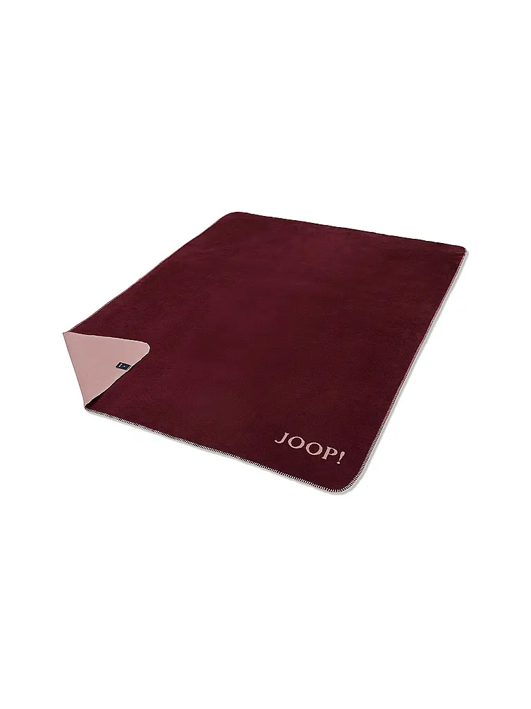 JOOP | Manta para el hogar - Plaid 150x200cm Uni Doubleface Rouge-Nude | Rojo oscuro