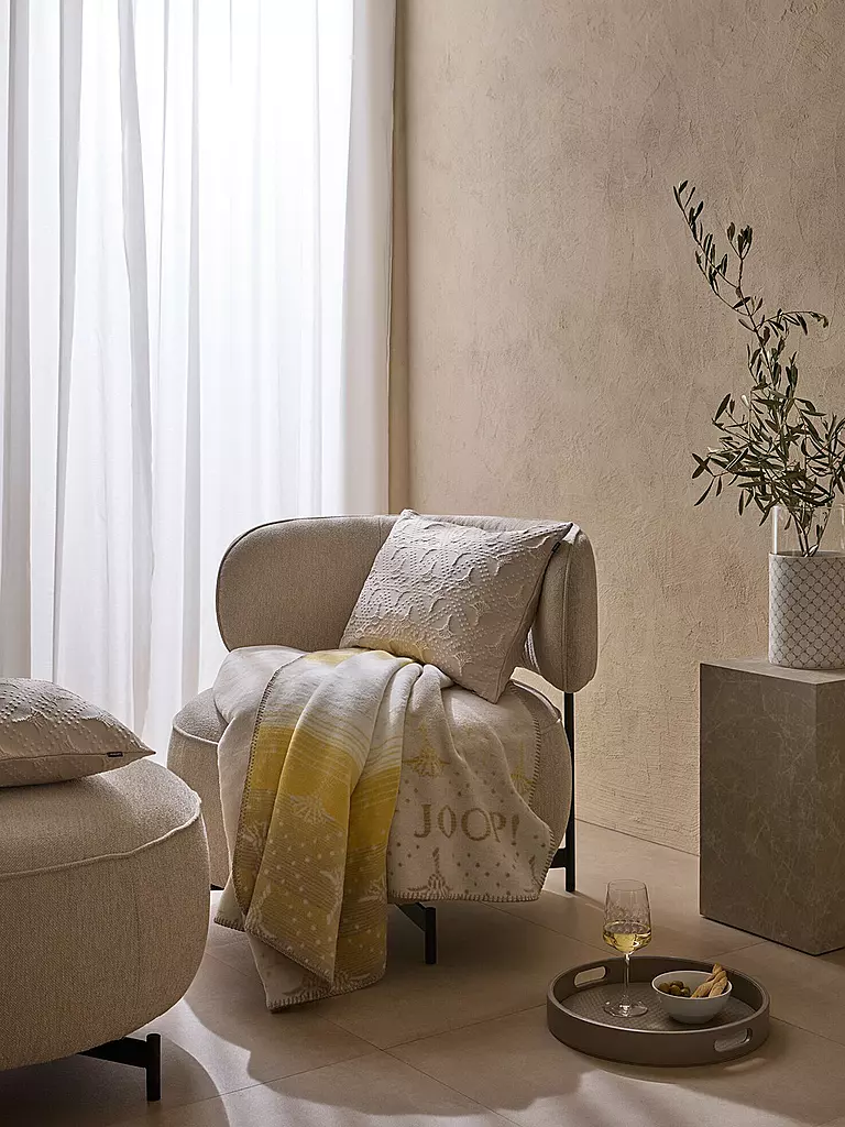 JOOP | Manta para el hogar 150x200cm CHARM Vanilla | 