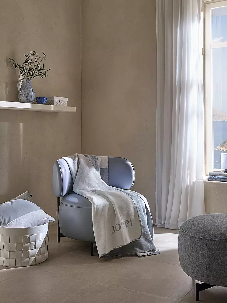 JOOP | Manta para el hogar 150x200cm SPLIT Piedra | Gris claro