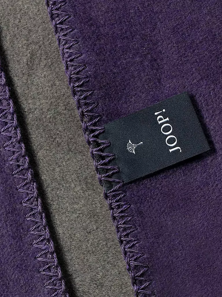 JOOP | Manta para el hogar UNI-DOUBLEFACE 150x200cm Pizarra/Violeta |
