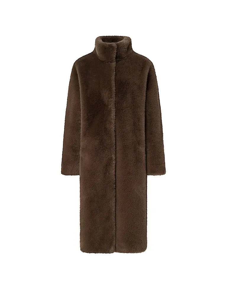 JOOP | Nombre del producto: Abrigo de aspecto de piel CIM
Marca: JOOP
Color: marrón
Categorías: Moda,Mujer

Longitud de la manga: Manga larga
Material: Piel sintética,Poliéster / Poliamida
Forma del cuello: Cuello alto
Diseño: Liso
Corte (Prenda exterior): | 