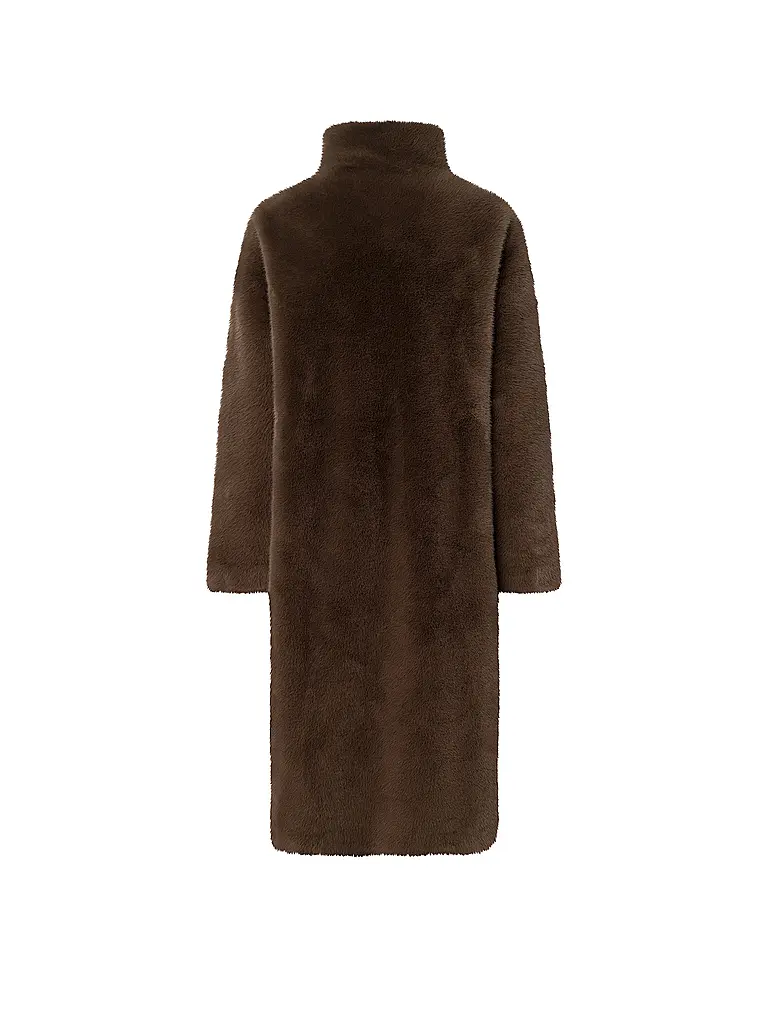 JOOP | Nombre del producto: Abrigo de aspecto de piel CIM
Marca: JOOP
Color: marrón
Categorías: Moda,Mujer

Longitud de la manga: Manga larga
Material: Piel sintética,Poliéster / Poliamida
Forma del cuello: Cuello alto
Diseño: Liso
Corte (Prenda exterior): | 