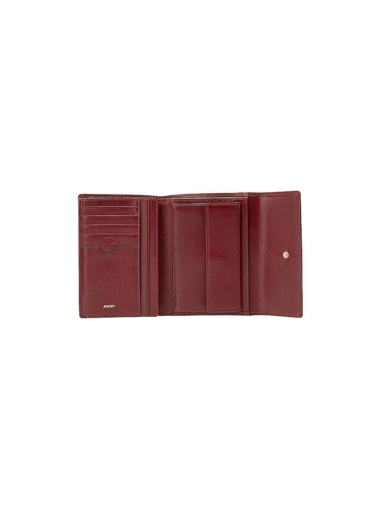 JOOP | Nombre del producto: Monedero SOFISCATO 1.0 COSMEA
Marca: JOOP
Color: rojo oscuro
Categorías: Moda, Mujer

Material: Cuero
Diseño: Logo
Estilo: Smart Business | Rojo oscuro