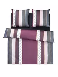 JOOP | Juego de cama de satén Cornflower Stripes 2 x 70x90cm / 200x200cm Deep Stone | Baya