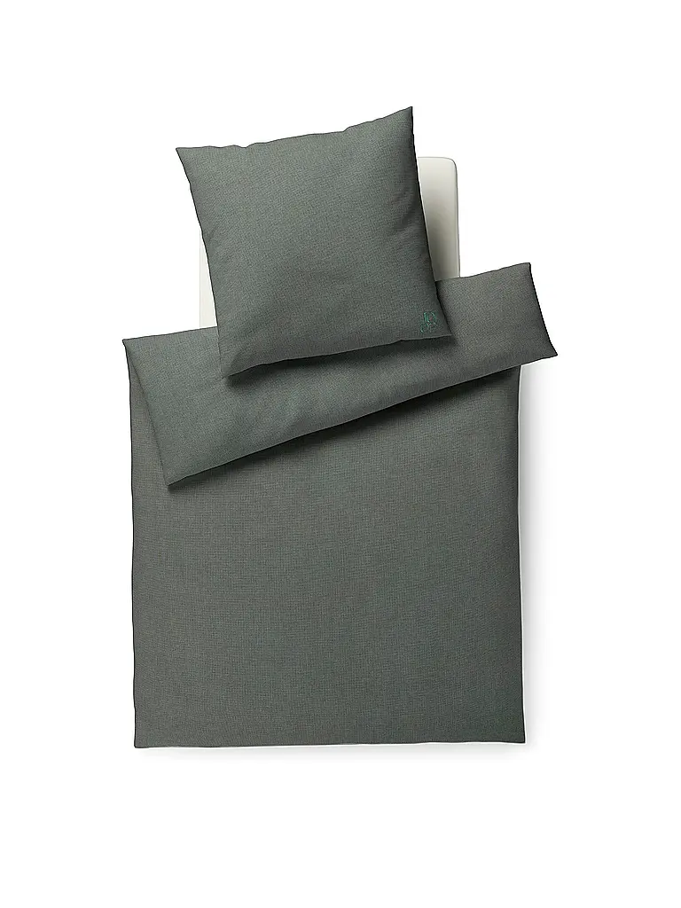 JOOP | Ropa de cama de franela SOFT 70x90cm/140x200cm Jade | Verde claro