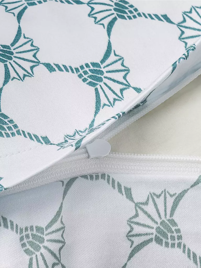 JOOP | Ropa de cama de satén 2x 70x90cm/200x200cm CORNFLOWER GLEAM Aqua | 