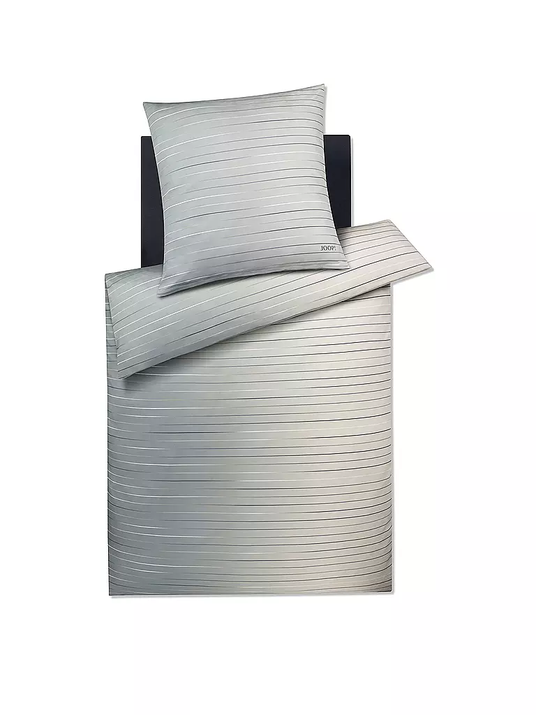JOOP | Ropa de cama de satén 2x 70x90cm/200x200cm MOVE Stone | Gris