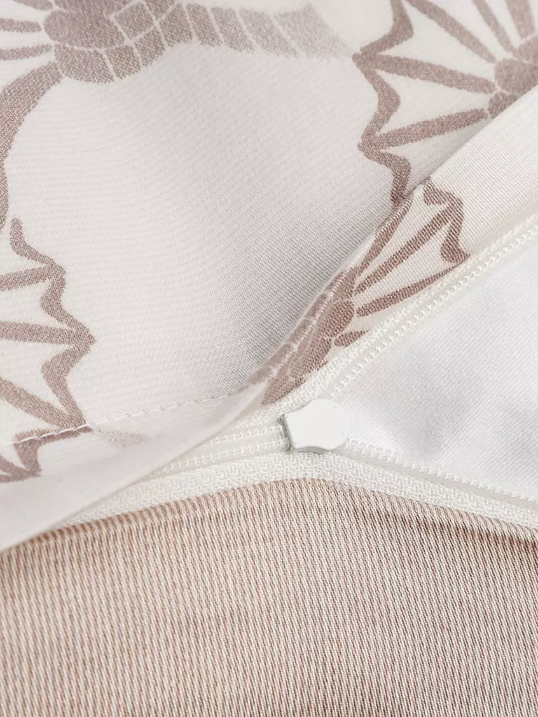 JOOP | Ropa de cama de satén 70x90cm/140x200cm CORNFLOWER DOUBLE Beige | Beige