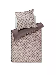 JOOP | Satin Bettwäsche CORNFLOWER DOUBLE  70x90cm/140x200cm Deep Ocean | Gris