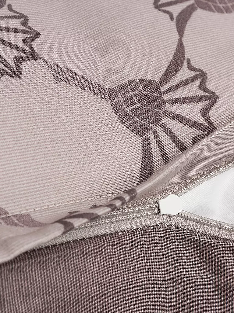 JOOP | Ropa de cama de satén 70x90cm/140x200cm CORNFLOWER DOUBLE Gris | Gris