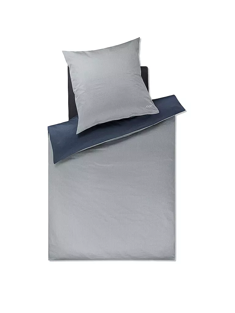 JOOP | Ropa de cama de satén 70x90cm/140x200cm MICRO PATTERN Gris/Antracita | Gris