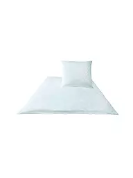 JOOP | Ropa de cama de satén Cornflower 70x90cm / 140x220cm Blanco | Blanco