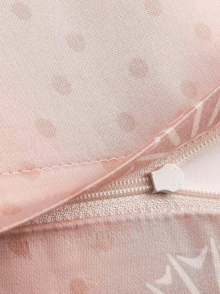 JOOP | Ropa de cama de satén CORNFLOWER CHARM 2x 70x90cm/200x200cm Nude | 