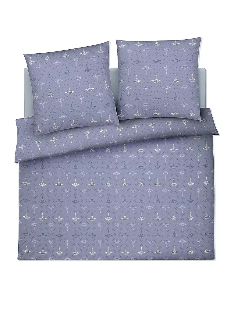 JOOP | Ropa de cama de satén CORNFLOWER CHARM 2x 70x90cm/200x200cm Ocean | Azul claro