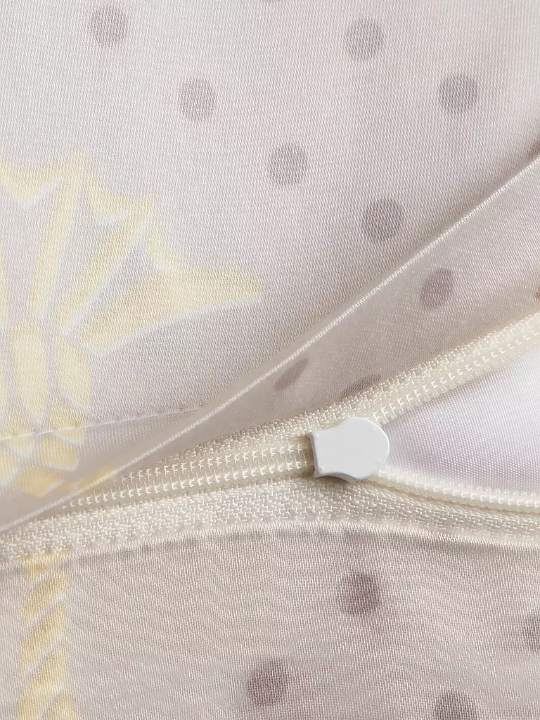 JOOP | Ropa de cama de satén CORNFLOWER CHARM 2x 70x90cm/200x200cm Vainilla | 