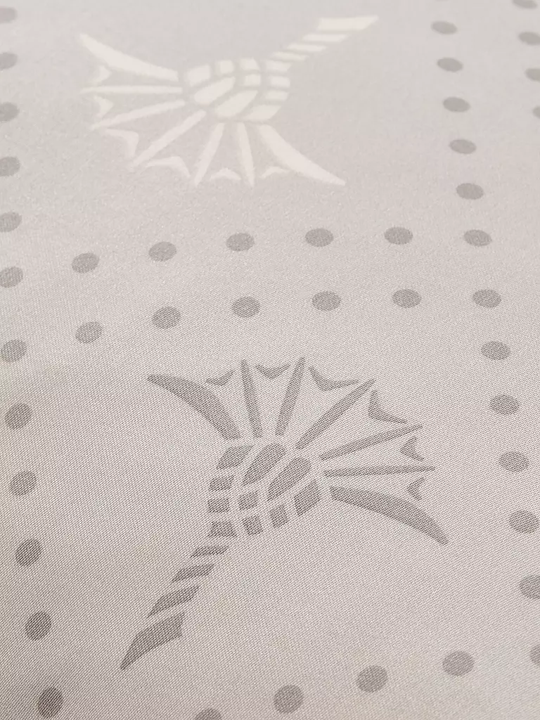JOOP | Ropa de cama de satén CORNFLOWER CHARM 70x90 / 140x220cm Stone | Gris claro
