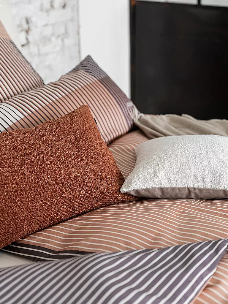 JOOP | Ropa de cama de satén DIVIDED 2x 70x90cm / 200x200cm Blush | 