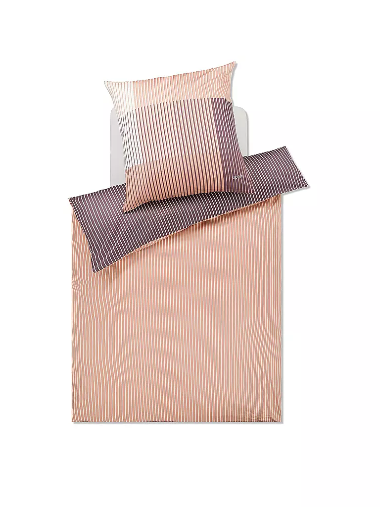 JOOP | Ropa de cama de satén DIVIDED 70x90cm / 140x220cm Blush | Rosa