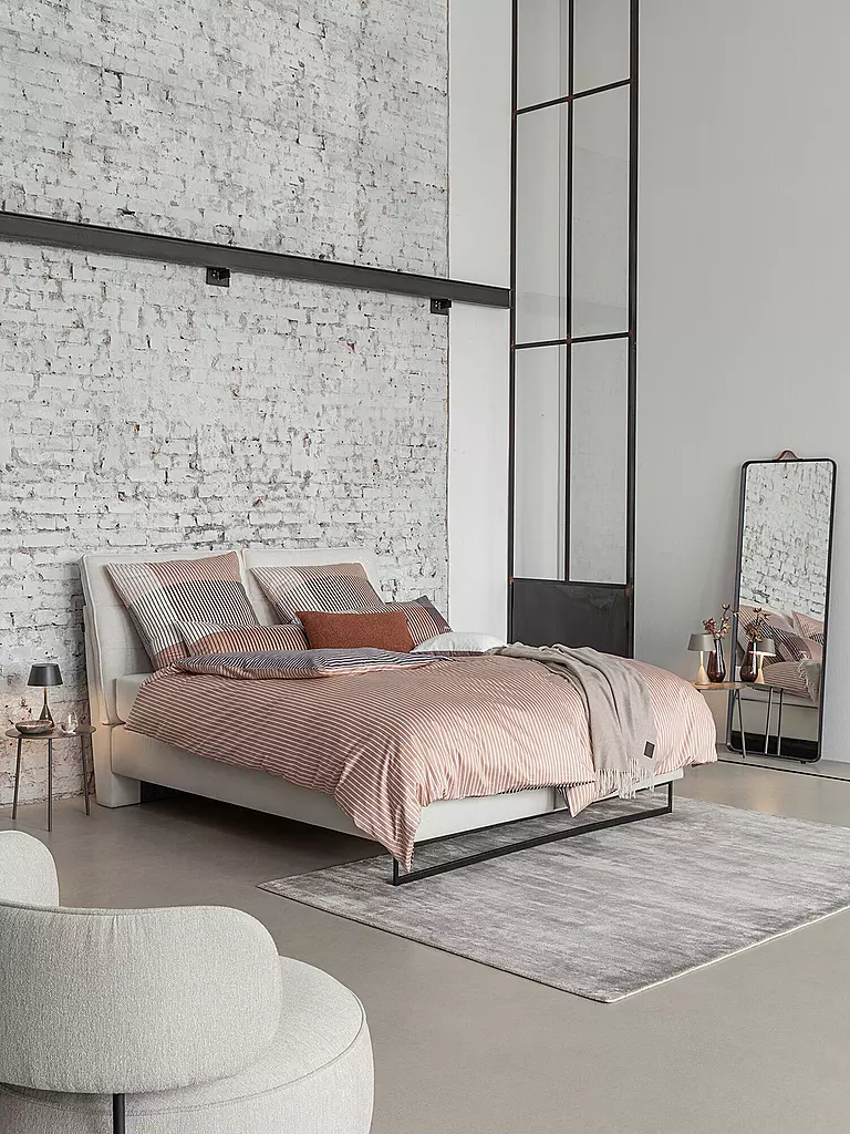 JOOP | Ropa de cama de satén DIVIDED 70x90cm / 140x220cm Blush | Rosa