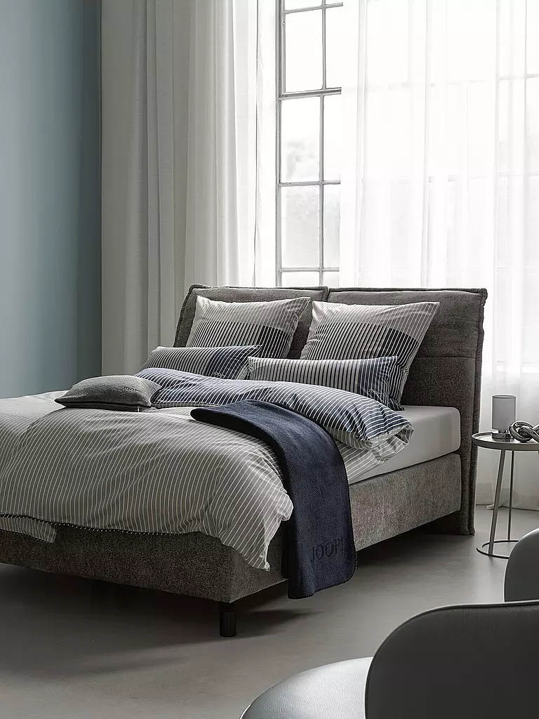 JOOP | Ropa de cama de satén DIVIDED 70x90cm / 140x220cm Jade | Verde claro