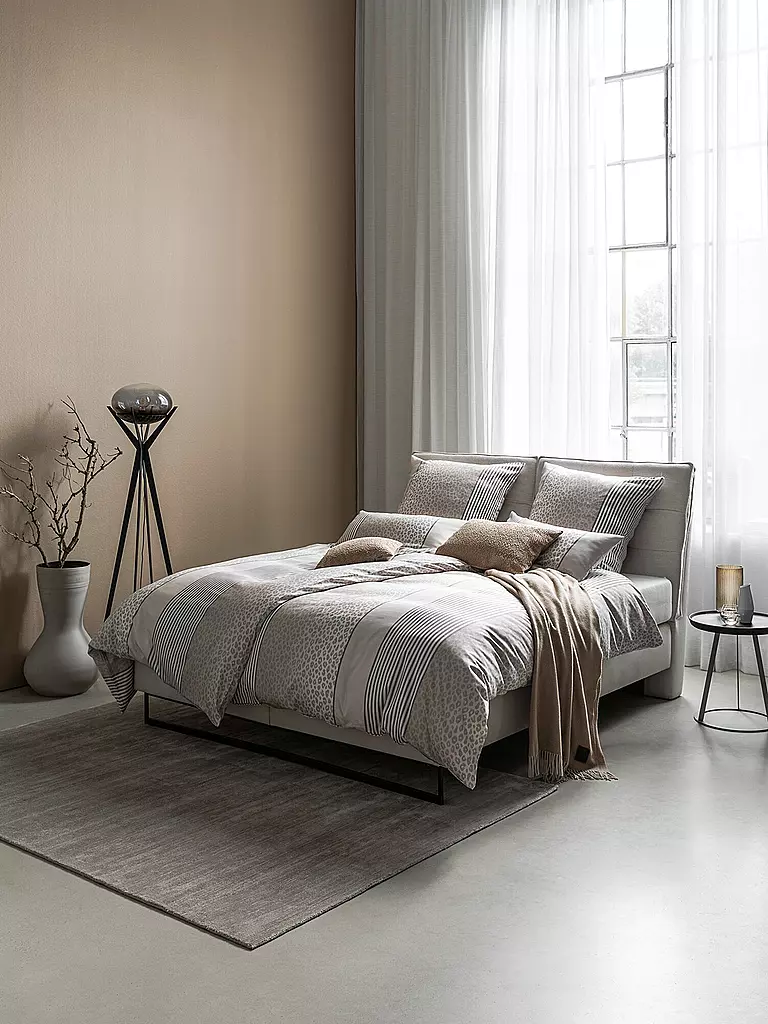 JOOP | Ropa de cama de satén LEO 70x90cm / 140x200cm arena | Beige