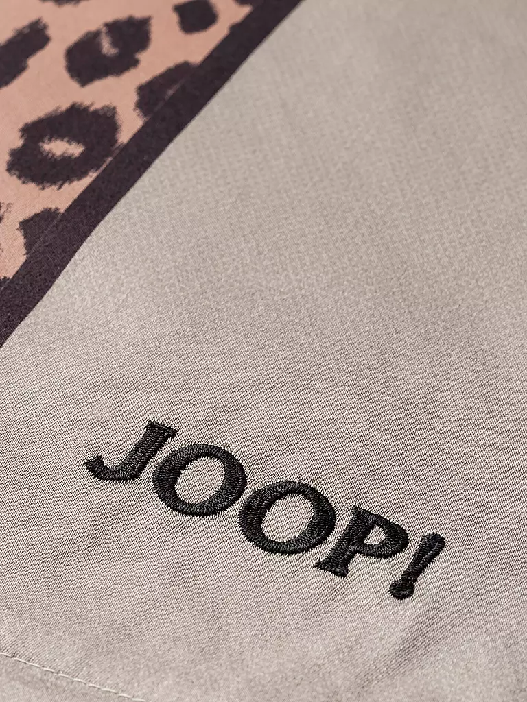 JOOP | Ropa de cama de satén LEO 70x90cm / 140x200cm Stone | Gris
