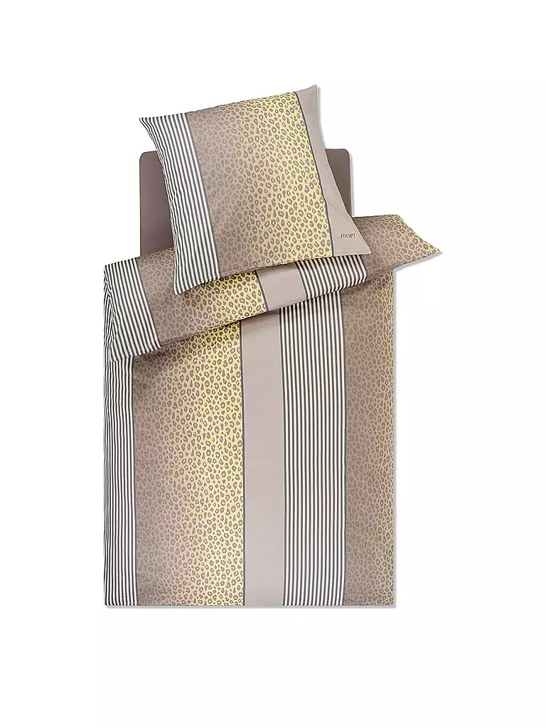 JOOP | Ropa de cama de satén LEO 70x90cm / 140x200cm Vainilla | Crema