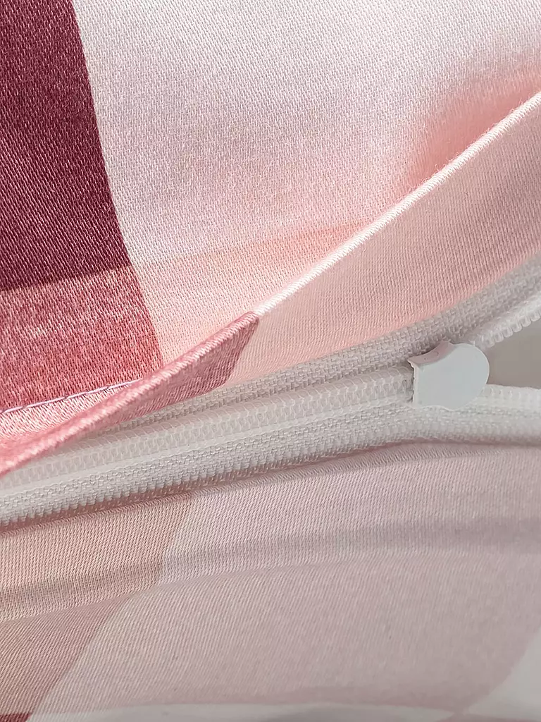 JOOP | Ropa de cama de satén MESH 2x 70x90cm/2000x200cm Blush | 