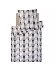 JOOP | Ropa de cama de satén MESH 70x90cm/140x220cm Stone | Gris