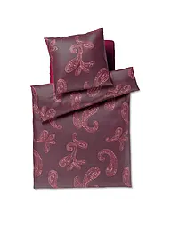 JOOP | Ropa de cama de satén PAISLEY 70x90cm/140x200cm Rojo Oscuro | Rojo oscuro