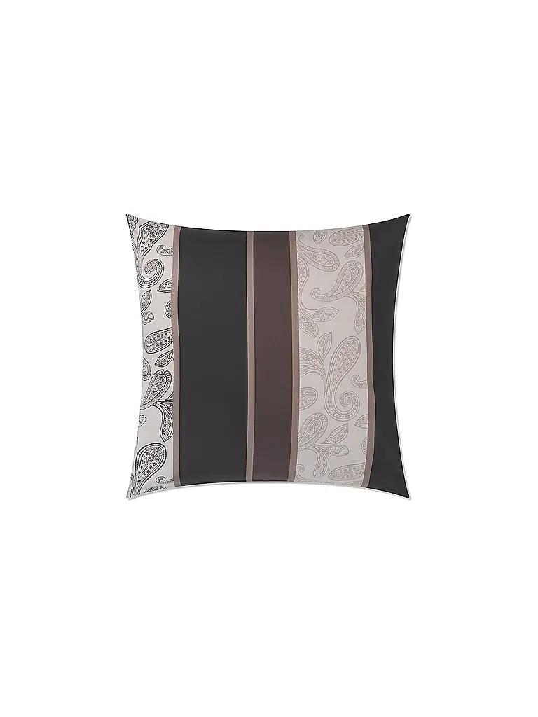 JOOP | Ropa de cama de satén PAISLEY STRIPES 70x90cm/140x200cm Negro | Negro