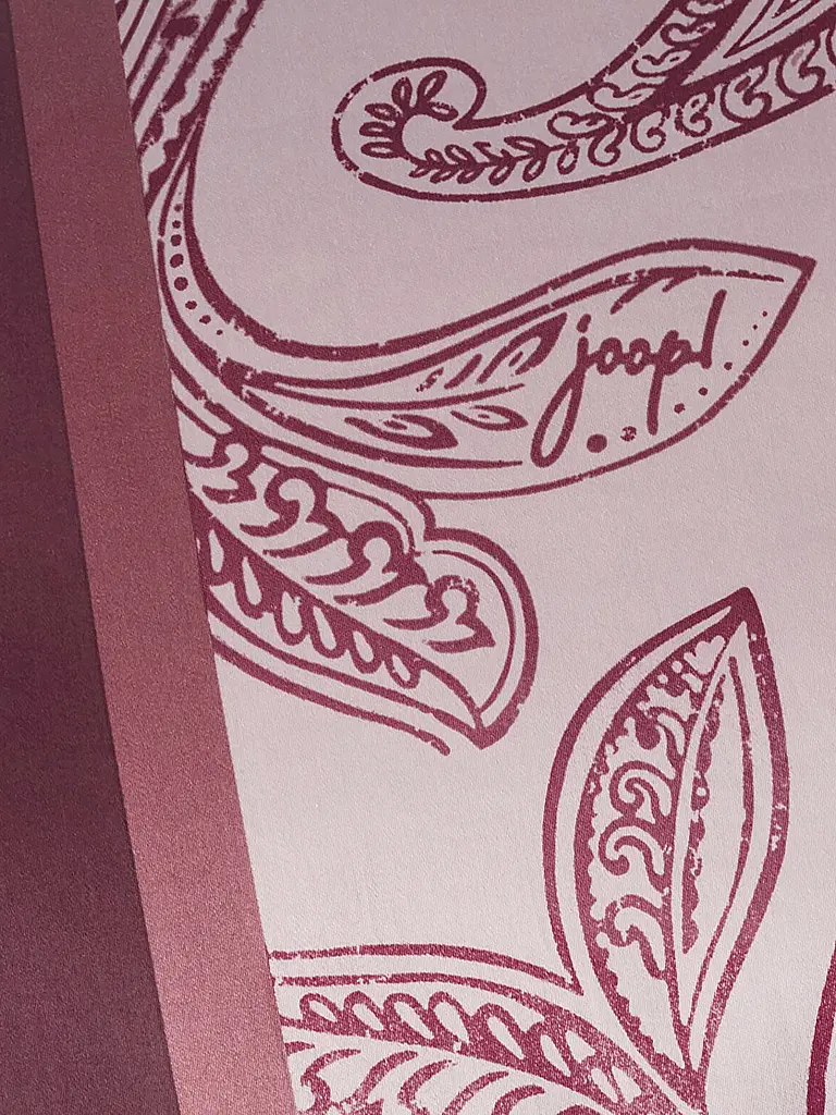 JOOP | Ropa de cama de satén PAISLEY STRIPES 70x90cm/140x200cm Rojo Oscuro | Rojo oscuro