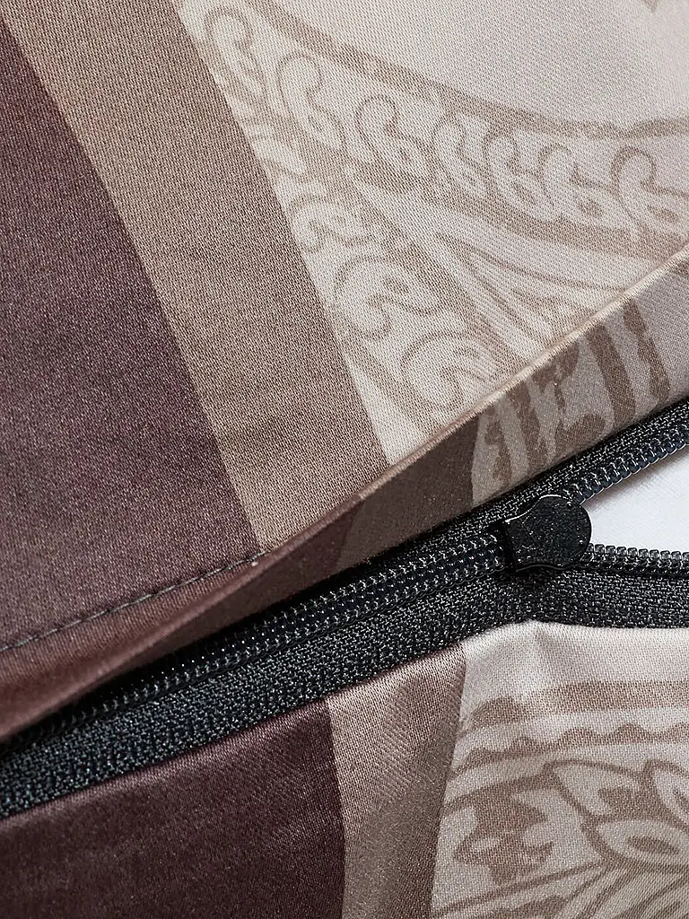 JOOP | Ropa de cama de satén PAISLEY STRIPES 70x90cm/140x220cm Negro | Negro