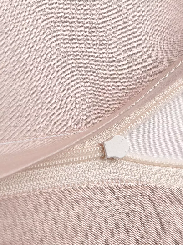 JOOP | Ropa de cama de satén SPLIT 2x 70x90cm / 200x200cm Nude |