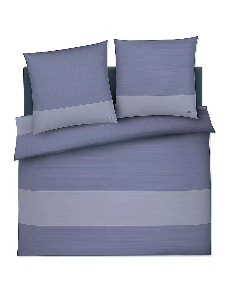 JOOP | Ropa de cama de satén SPLIT 2x 70x90cm / 200x200cm Ocean | Azul claro
