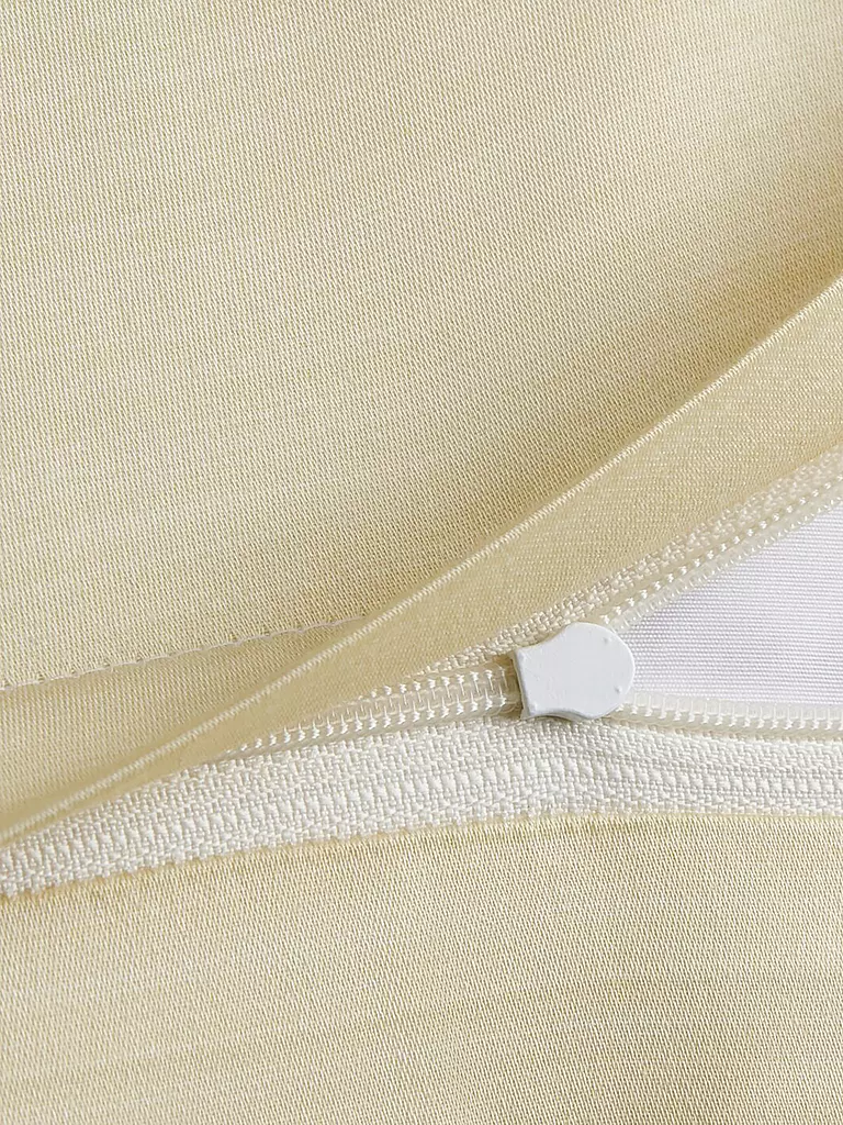 JOOP | Ropa de cama de satén SPLIT 2x 70x90cm / 200x200cm Vainilla |