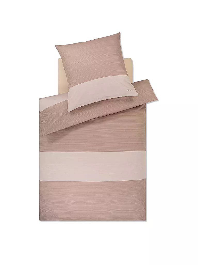 JOOP | Ropa de cama de satén SPLIT 70x90cm / 140x200cm Nude | Beige