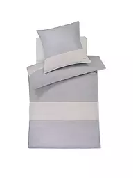JOOP | Satin Bettwäsche SPLIT 70x90cm / 140x200cm Ocean  | Gris claro
